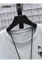 Scary Wolf Printed Cotton Men's Gray T-Shirt-Black Shorts Set - 4
