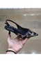 Women's 5cm Thin Heel Soft Tulle and Sequins Covered Front Closed Back Open Evening Dress Shoes - 4