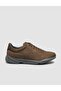 100% Genuine Leather Khaki Suede Lace-Up Men's Sports Shoes