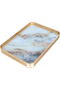 Serving Tray Steel Alsaif Gallery, Rectangular, 32×34 cm - Gold - 2