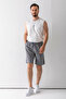 Men's Adjustable Waist Double Pocket Shorts Gray - 9239 - 7