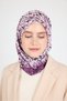 Purple Marbling Patterned Scarf 3012 - 5