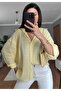 Yellow Textured Transparent Shirt - 4914 - 4