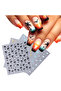 SO-240-4pcs 4pcs Black Coconut Tree Beach Nail Sticker Summer Palms Leaves Nail Decals Adhesive Slid - 8