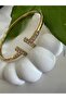 Bracelet with Stones t Gold Steel - 3