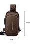 YU WELL Multifunctional Anti-Theft Cross Body Sling Bag with USB Charging Waterproof Backpack for Tr - 3