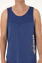 Men's Regular Fit Light Navy Blue Crew Neck Sleeveless T-Shirt 50299524-Vr059 - 6
