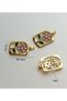 Gold Color Steel Chain Necklace – 30X18 mm Oval Pendant – Flower and Pearl Detailed Design - 4