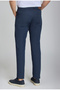 Navy Blue Cotton Sports Pants with Pockets - 5
