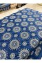 Blue Denim Look Mandala Embroidered Fabric - Width 135 cm - Special Design Dress, Shirt - 5
