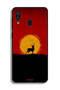 Samsung Galaxy A20 Protective Case Cover Deer And Moon Artwork