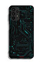 Samsung Galaxy A13 4G Protective Case Cover Digital Art Circuits Minimalism Multiple Display