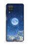 Samsung Galaxy A12 Protective Case Cover Moon Clouds