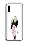 Samsung Galaxy A50s Protective Case Cover Girl Holding Coffee Cup Art