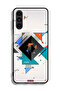 غطاء حماية سامسونج جالاكسي A13 5G من سامسونج Galaxy A13 5G غطاء حماية مربع ومثلث الشكل بنمط تجريدي