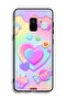 غطاء حماية لهاتف Samsung Galaxy A8 Plus (2018) برسومات قلوب البوب