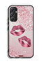 Samsung Galaxy A34 5G Protective Case Cover Glitter Lips
