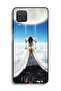 Samsung Galaxy A12 Protective Case Cover Moon Clouds Town Art