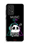 Samsung Galaxy A73 5G Protective Case Cover Music On Panda