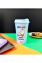 4 قطع من أكواب القهوة البلاستيكية بتصميم شعار - 4
