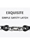 Xiaomi Mi Band 8 Stainless Steel Leather Ring Chain Belt | Black - 3