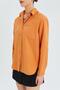 9942 قميص أكسفورد أساسي بأكمام طويلة للنساء باللون الخوخي - 4