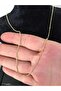 Mini Brass Model Gold (Yellow) Shiny Shiny Anti-Stain Necklace - 3