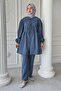 Knotted Shabby Indigo Suit