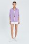 9942 Women's Oxford Long Sleeve Basic Shirt Lilac - 2