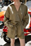 Khaki Lorita Shirt Shorts Set - 51178 - 2