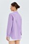 9942 Women's Oxford Long Sleeve Basic Shirt Lilac - 6