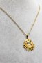 Stainless Steel Gold Colored Steel Necklace with Colored Eye Figure, Gift Necklace (60 cm) - 6