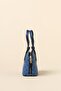 Monogrammed tote bag with metal detailing - navy blue - 2