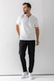 Men's Adjustable Waist Pocket Jogger Trousers Black - 5060 - 6