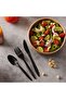 Black Plastic Cutlery Set 300 Pieces – Durable and Stylish Disposable Party Set- - 5
