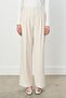 Double Pleated Palazzo Poly. Viscose Trousers Stone - 4