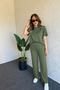 Modal Fabric Short Sleeve T-Shirt & Pants Set - 2