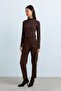 Buy Pensli Ironed Watched Carrot Trousers Light Brown - 2