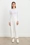 Carrot Canvas Denim Trousers Ecru