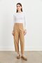 Carrot Canvas Denim Trousers Camel - 2