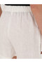 White Comfort Fit Linen Bermuda Shorts 50306492-Vr013 - 6