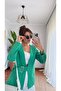 Luxury Quality Linen Jacket with Lacing Details - 5