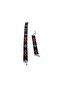 Colorful Floral Patterned Fabric Choker and Bracelet Set – Black Background - 4