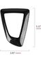 Bmw (3-5 Series) F10 F18 F30 F31 F20 F21 F22 Carbon Fiber Gear Shift Knob Cover Protection Set of 2 - 4