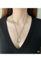 Zircon Stone Detailed Ring Model Women's Steel Necklace - 2