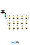 Garden Greenhouse Hobby Garden Field Flower Pot Watering Humidification Steaming Misting Drip Hose System - 8