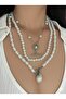 3-Piece Women's Pearl Necklace Set – Elegant and Stylish Design