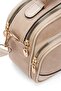 Women's Taupe Three-Compartment Crossbody Strap Hand and Shoulder Bag - 7