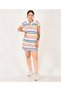 Women's Striped Collar Lacos Fabric Dress