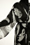 Black Silky Kimono – Light and Stylish Summer Pareo P2503-3 - 7